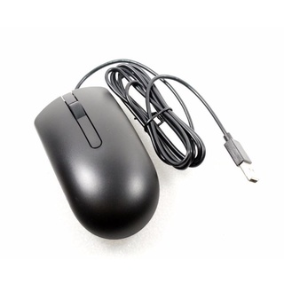 Mouse USB Dell MS116p Optical Black USB 1000 Dpi Scroll Wheel Mouse 09NK2 Mouse  เมาส์ พร้อมใช้งานมีประกัน