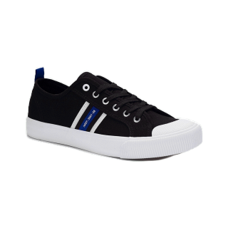 Bata บาจา (Online Exclusive) ยี่ห้อ North Star รองเท้าผ้าใบ รองเท้าลำลอง แบบผูกเชือก ผ้าใบแฟชั่น Sneakers ใส่สบาย สำหรับผู้ชาย รุ่น CHIHARU สีดำ 8206044
