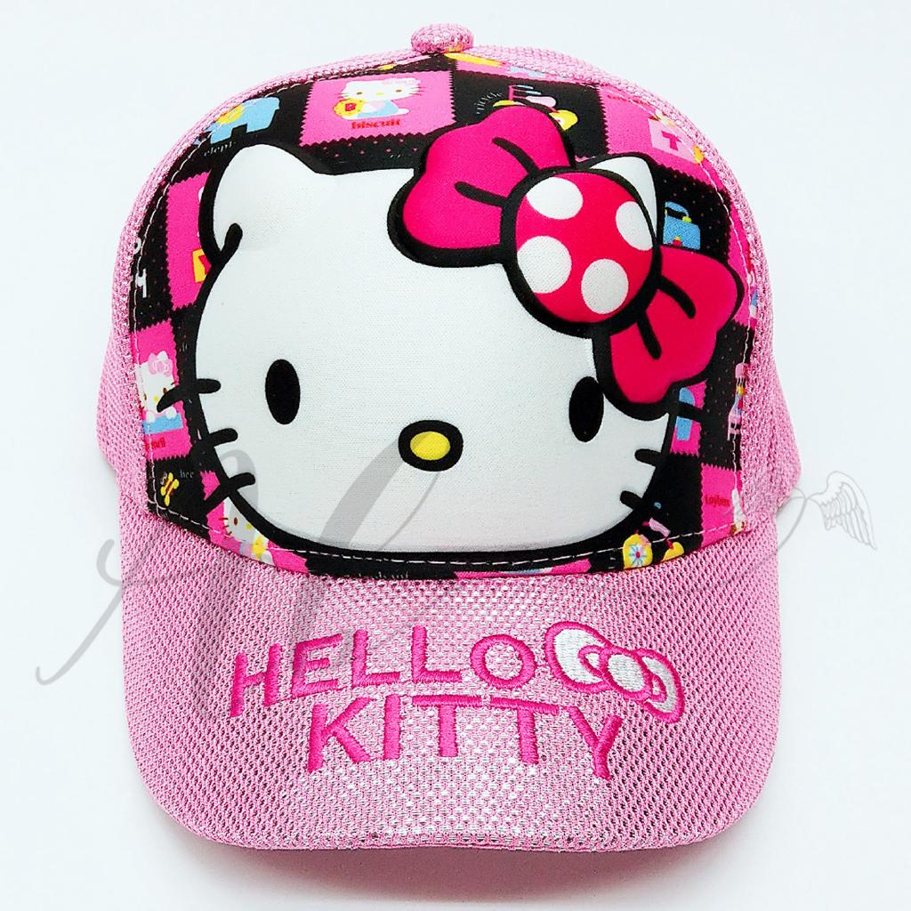 หมวกเบสบอล ลาย Hello Kitty 3D สําหรับเด็ก