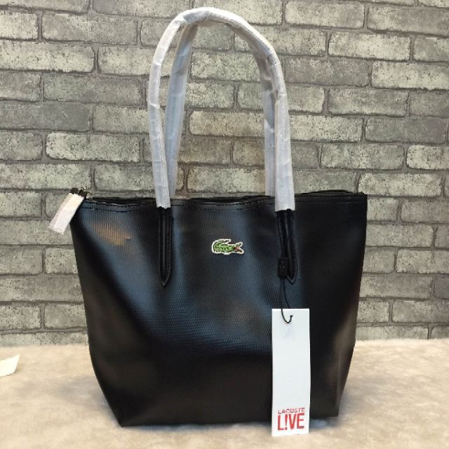 LACOSTE SMALL ZIP TOTE BAGแท้💯%
