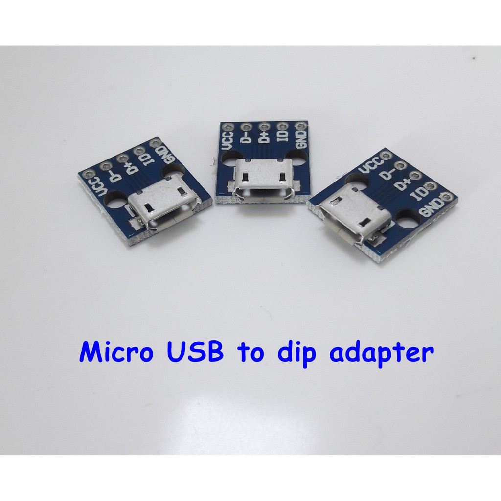 Micro usb to dip adapter แปลงสาย pcb breaking board