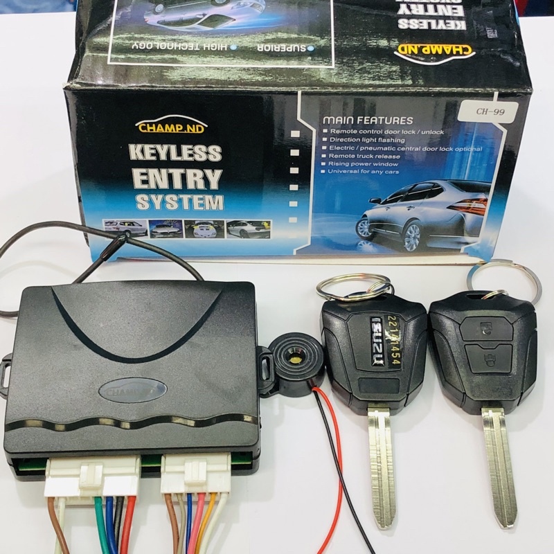 ชุดรีโมทปิด-เปิด แบบมีเสียงเตือน Buzzer และก้านดอกกุญแจตรงรุ่นสำหรับรถยนต์ Isuzu d-max ทุกรุ่นchamp.nd รหัส Y99