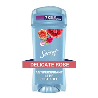 Secret Clear Gel Antiperspirant Deodorant Rose Scent 2.6 Oz. ระงับกลิ่นกาย นำเข้า USA