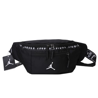 กระเป๋าคาดเอวกีฬา NIKE AJ Jordan Chest Bag Large Capacity Leisure Training Fitness Bag Messenger Shoulder Bag