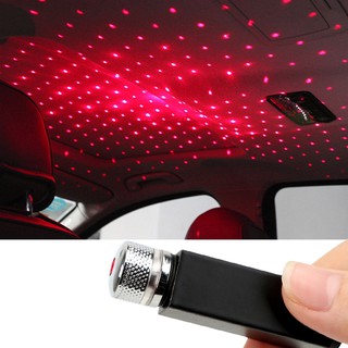 โคมไฟโปรเจคเตอร์ LED USB สำหรับตกแต่งภายในรถยนต์