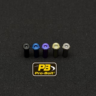 Pro-Bolt ไทเทเนี่ยม หมุดปั้มบน โลโก้แดง,RCS