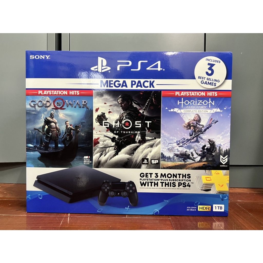 เครื่อง PS4 Slim Mega Pack 1TB (ประกันศูนย์ Sony ไทย 1ปี) สินค้าใหม่กล่องซีล