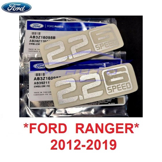 ศูนย์แท้ 2ชิ้น สติ๊กเกอร์ 2.2 6 speed FORD RANGER 2012 - 2019 ฟอร์ด เรนเจอร์ #AB392116C1446GA ติดตกแต่งรถ sticker 2.2