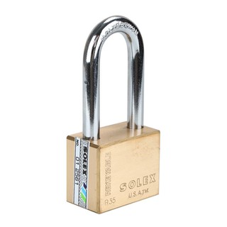 กุญแจลูกปืน SOLEX EXTRA PLUS L35 35 มม.SOLEX EXTRA PLUS L35 35MM PADLOCK Polish Brass