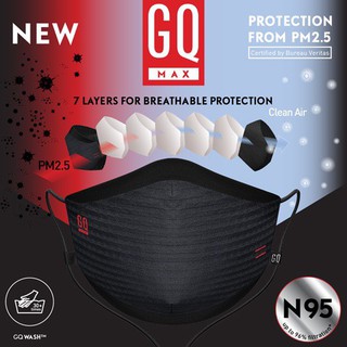 เข้าใหม่!!! GQ Mask Max หน้ากากผู้ใหญ่ ป้องกัน pm 2.5 และเชื้อโรค