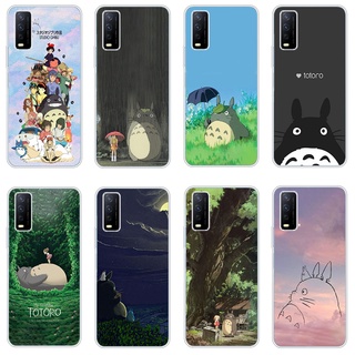 เคสโทรศัพท์มือถือ ซิลิโคน ใส กันกระแทก ลายการ์ตูนโตโตโร่ มิยาซากิ สําหรับ Vivo y20 2021 y12s y20s y20 y21i y12 y12i y11