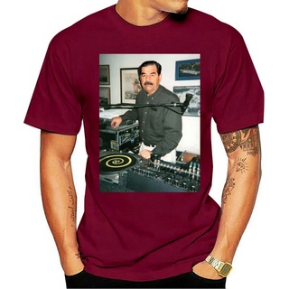 ใหม่ เสื้อยืด พิมพ์ลาย Dj Saddam Hussein Technics 1200 Iraq House Edm สไตล์ฮิปฮอป สําหรับผู้ชาย Mjciil48Jhekmo31