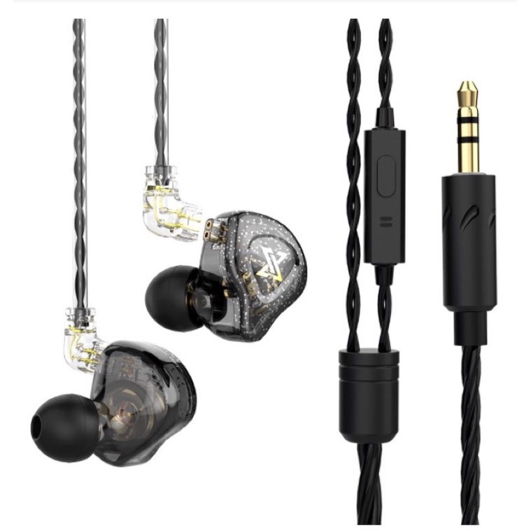 QKZ AK6-Max หูฟังอินเอียร์  หูฟังถอดสายได้ Earphone in ear Smalltalk สายยาว 1.2 เมตร หัวเสียบ aux 3.