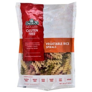 Orgran Vegetable Rice Pasta 250gm  ออร์แกรนพาสต้าข้าวอบผัก 250 กรัม