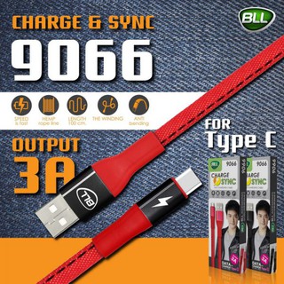 สายชาร์จ Type C 3 A รองรับโทรศัพท์ที่มีช่องเสียบแบบ Type C รองรับ Fast Charge เร็ว แรง มีความเสถียรสูง ยี่ห้อ  BLL .