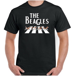 เสื้อยืดลําลอง แขนสั้น คอกลม พิมพ์ลาย Beagle Dog Puppy Funny Beatles โอเวอร์ไซซ์ เหมาะกับการเล่นกีฬา สําหรับผู้ชายSize S