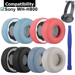 แผ่นรองหูฟัง หนัง PU แบบเปลี่ยน สําหรับหูฟังไร้สาย Sony WH-H800 WH H800 h.ear on 2 Mini