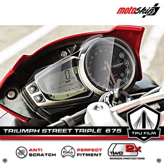 ฟิล์มกันรอยหน้าปัด TRIUMPH STREET TRIPLE 675 PRO TPU Dashboard Protection Film