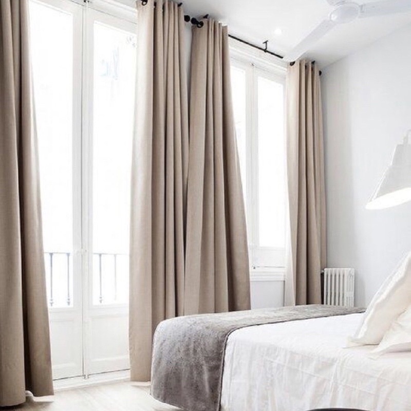 แนะนำ ผ้าม่าน ผ้าม่านกันแสง สีเอิร์ธโทน สไตล์มินิมอล กันแสงแดดได้มากกว่า 99% ผ้าม่าน UV เนื้อทอแน่น ผ้าม่านหน้าต่าง ผ้าม่านประตู ราคาพิเศษ มีเก็บเงินปลายทาง