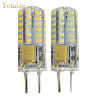 Yotable หลอดไฟฮาโลเจน LED 3W G4 GY6.35 AC DC12V-24V