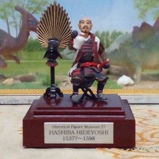 ฟิกเกอร์ หุ่นจำลองนักรบประวัติศาสตร์ HASHIBA HIDEYOSHI งานเรซิ่นเพ้นท์สีด้วยมือ 2003 F-TOYS JAPAN มือสองไม่มีกล่อง