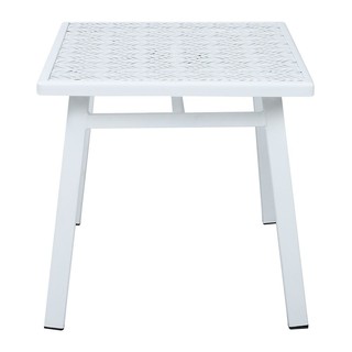 Chair table SIDE TABLE TABLE SPRING FERORA WHITE Outdoor furniture Garden decoration accessories โต๊ะ เก้าอี้ โต๊ะข้างเห