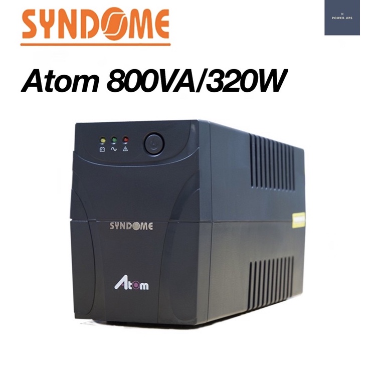 UPS Syndome(มือสอง)Atom-800VA/320wสภาพสวยพร้อมเปลี่ยนแบตใหม่ให้แล้วพร้อมใช้งาน