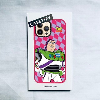 Casetify X Disnep PIXAR TOY STOORY Buzz Lightyear RosePink เคส IPhone 14 13 12 11 Pro MAX Mini XS MAX XR X SE 6 6S 7 8 Plus เคสนิ่ม