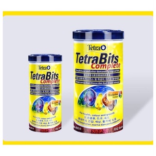 [กระป๋องเหล็ก Limited] Tetra Bits Complete อาหารปลาปอมปาดัวร์ อาหารปลาเล็ก ชนิดเกล็ด แบบจม 30g. / 93g.