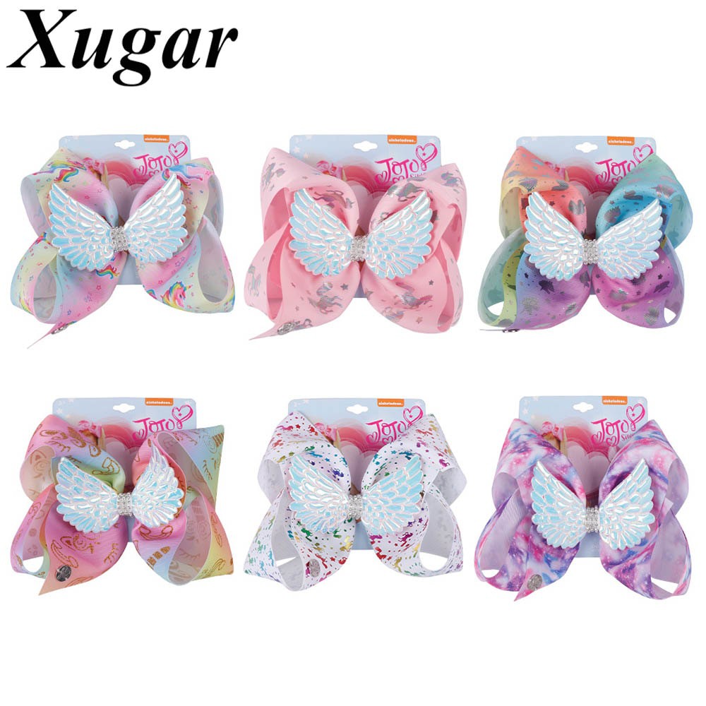 Jojo SIWA 8 เครื ่ องประดับผมเด ็ ก HAIR BOW WINGS - LC367