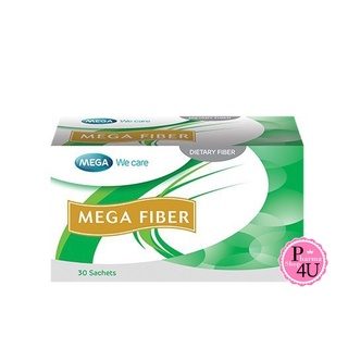 🌿ไฟเบอร์แน่นๆ🌿 Mega We Care Mega Fiber เมก้า วี แคร์ ไฟเบอร์ 30 ซอง [1 กล่อง]