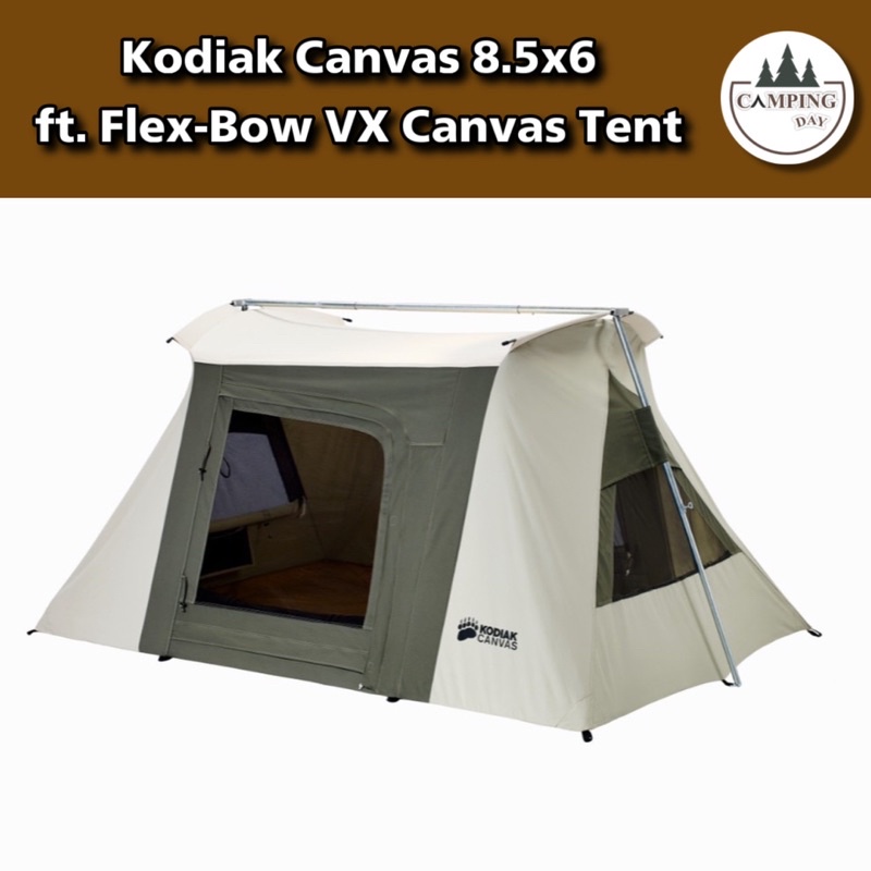 Kodiak Canvas 8.5x6 ft. Flex-Bow VX Canvas Tent เต็นท์ผ้าแคนวาส
