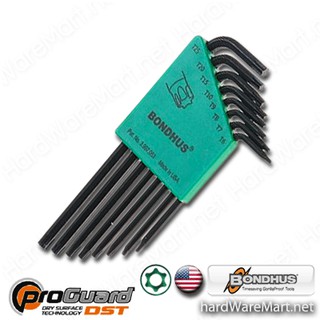 ประแจหัวท็อคตัวแอล 8 ตัว สั้นมีรู BONDHUS tamper ballstar 32432  บอนด์ฮัส