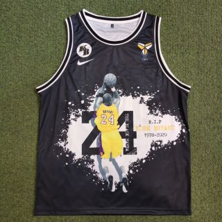 เสื้อกล้ามบาสพิมพ์ลาย Kobe Bryant