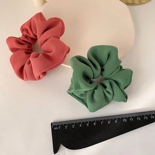 🔥พร้อมส่ง🔥 ยางรัดผม ยางมัดผมผ้าร่อง