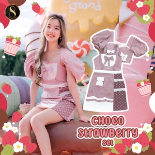 8 Studio Dress : Choco Strawberry