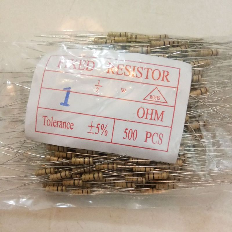 (เนื้อหา 10 ชิ้น) RESISTOR 0.5 วัตต์ 15R 150R 150K 18R 180R 180K 2K 2R 2K2 2K7 20R 200R 22R 220K