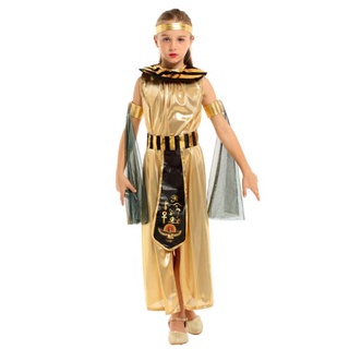 7C292 ชุดเด็ก เจ้าหญิงกรีก เทพธิดากรีกโรมัน เทพเจ้ากรีกโบราณ อียิปต์ Children Princess Egypt Costume