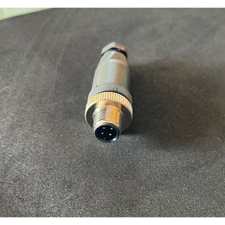 Connector M12 : 4 poles male M12 cable connector IP67