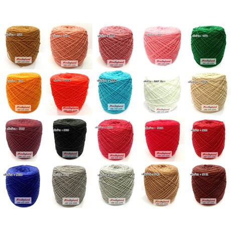 ด้ายถักสหสินเส้นอ้วน เชต 1 ช่วงสี 1581-8369 (10027)