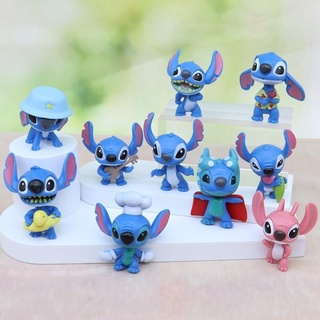 โมเดลสติส Stitch  ยกเซ็ต 10 ตัว  ความสูง 4-6 cm  สินค้ามือ 1  ถ่ายรูปจากสินค้าจริง  วัสดุ พีวีซี  💥พร้อมส่งจากไทย🔥✈️🚌🚙❤️