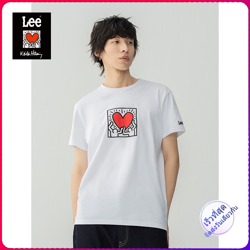 LEE ( Keith Haring ) เสื้อยืดแขนสั้นหลากสีสําหรับผู้ชาย L438954Dr