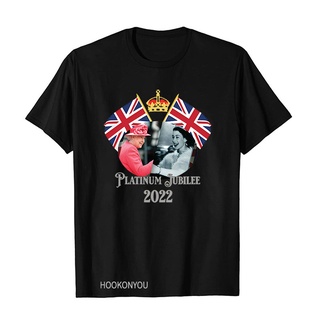 Queen Elizabeth Ii Platinum Jubilee short sleeve women 2022 Crown Emblem top Men Vintage Gift Tee Custom T shirt Art Str