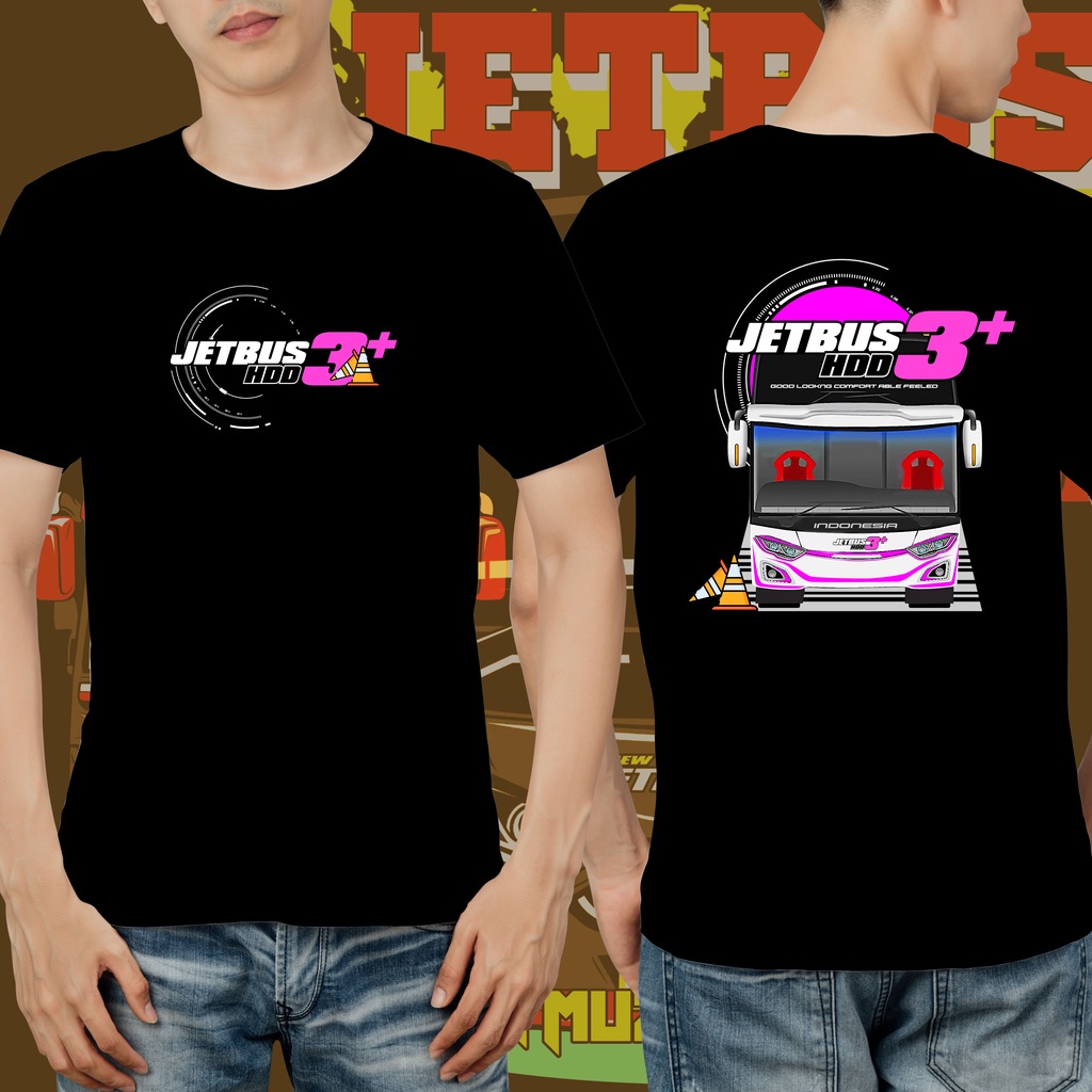 ใหม่เสื้อยืดผ้าฝ้ายพิมพ์ลาย Distro Moge JETBUS 3 อุปกรณ์เสริมสําหรับ ...