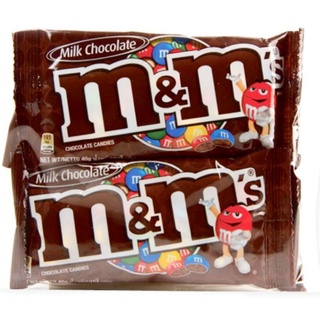 m&amp;ms เอ็มแอนด์เอ็ม ช็อกโกแลตมิลค์ ขนาด 40 กรัม× 4ห่อ