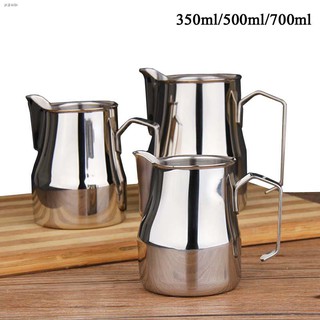 Stainless Steel Milk Frothing Jug Thick Coffee Foamer Mugs Italian Latte Art Pitcher Frother Cup 350/500/7