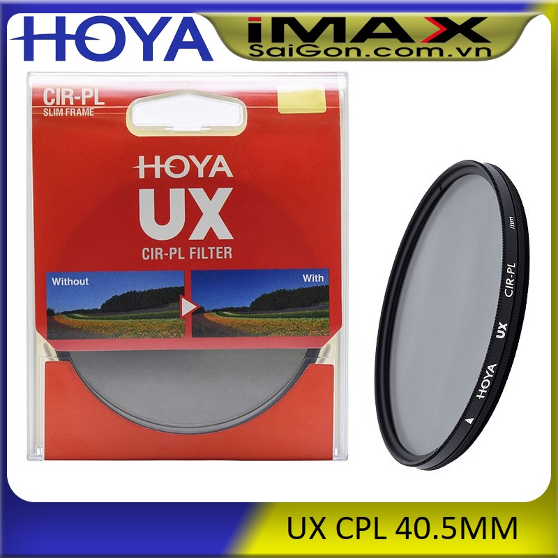 Hoya UX CPL 40.5MM Filter Glass ( ตัวแทนจําหน ่ าย TIXIAI ของแท ้ ) + 1 ผ ้ าเช ็ ดทําความสะอาดเลนส ์ ครั ้ ง