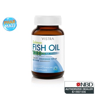 Vistra Salmon Fish Oil 1000 MG 45 เเคปซูล