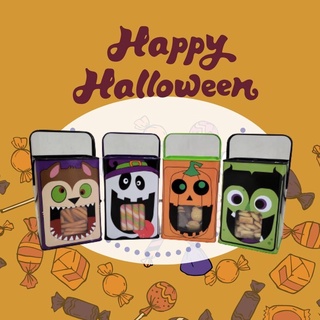 Ghinlenn Happy Halloween Assorted Variety Pack ขนมปังปี๊บมีหู ขนมปังปี๊บรวมรส กินเล่น อร่อยจนหยุดไม่ได้ ขนมปังปี๊บมินิ