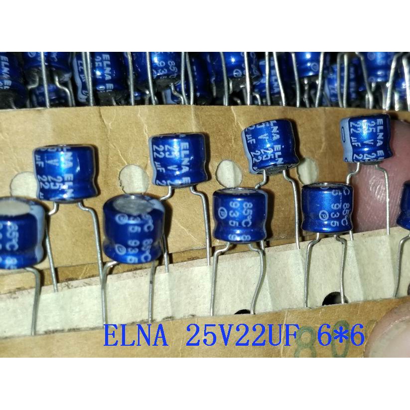25v22uf ตัวเก็บประจุ Elna lanpao ของญี่ปุ่น 22uF 25V